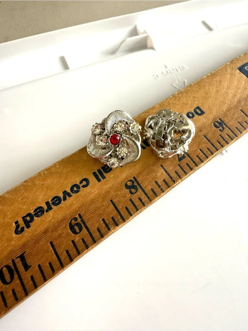 Vintage Silver Tone ClipOn Earrings